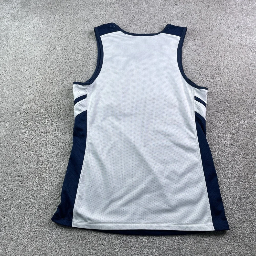 Nike Jersey Womens Medium Blue White Reversible Mesh Basketball Tank Top Gym‎